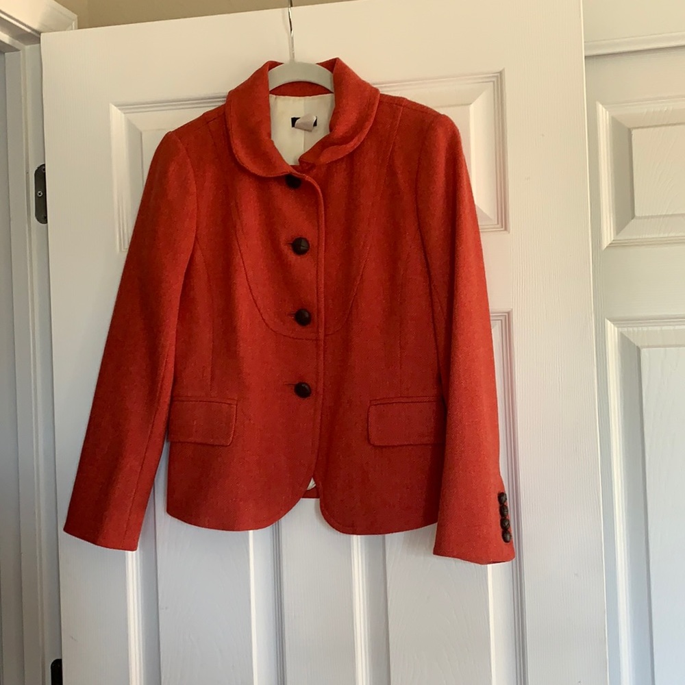 Coral Wool Blazer